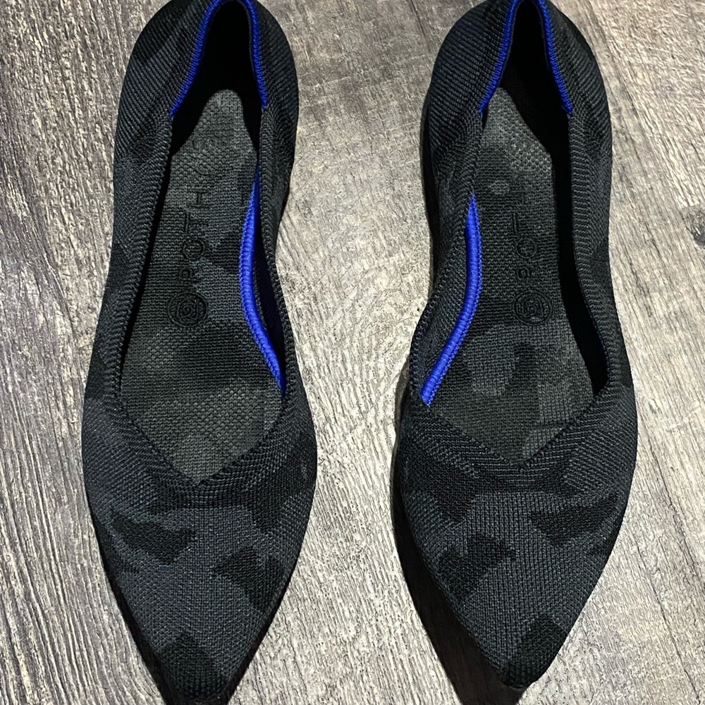 Rothy’s Camo Pointed Flats size 10